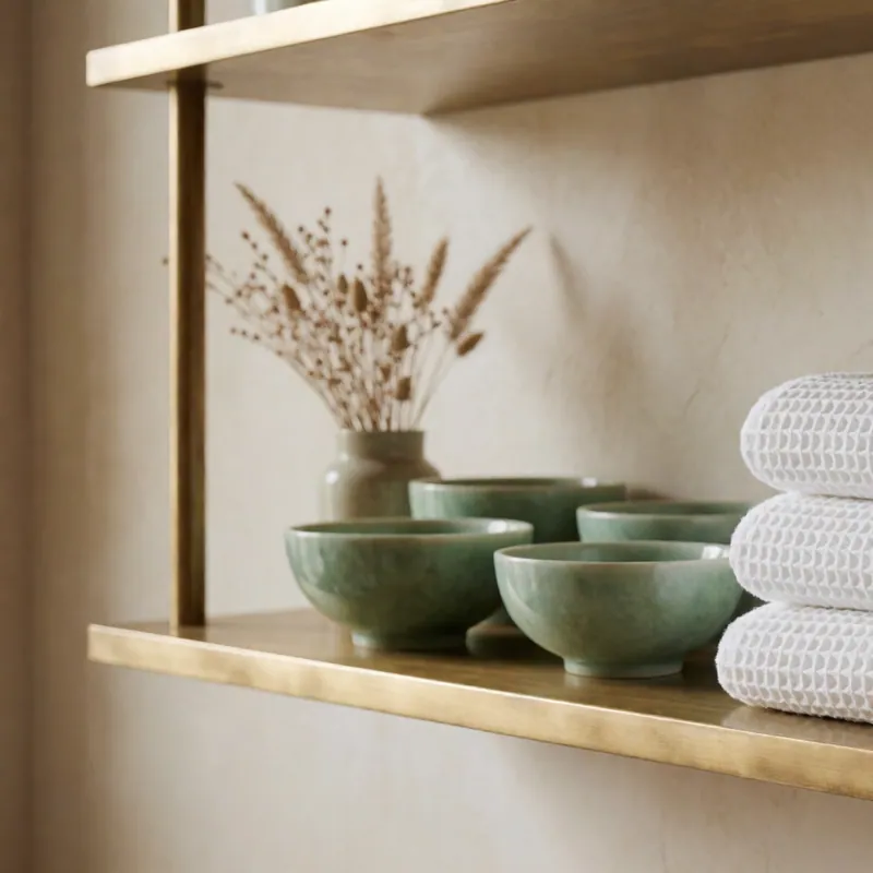 Towels and bowls