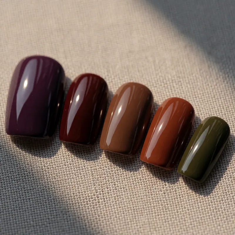 Deep and seasonal finish, painted on loose tips