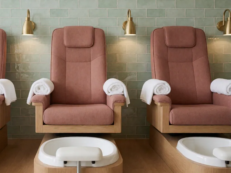 The three pedicure chairs