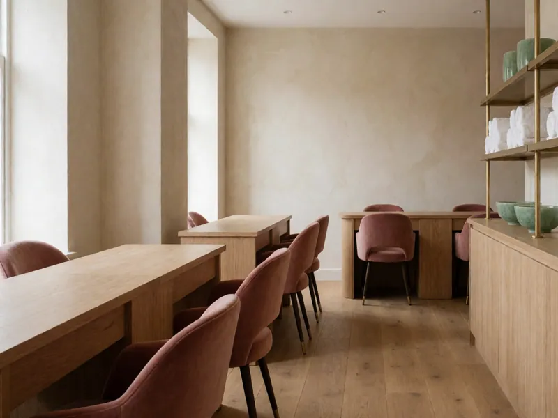 The room from the far end, looking back towards the window